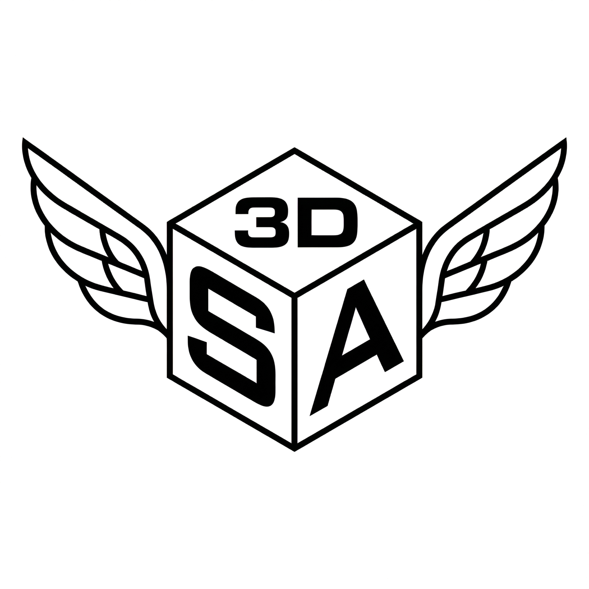 Santos Anjos 3D Logo