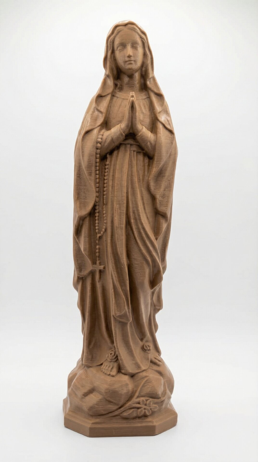 Nossa Senhora de Lourdes Grande - Marrom